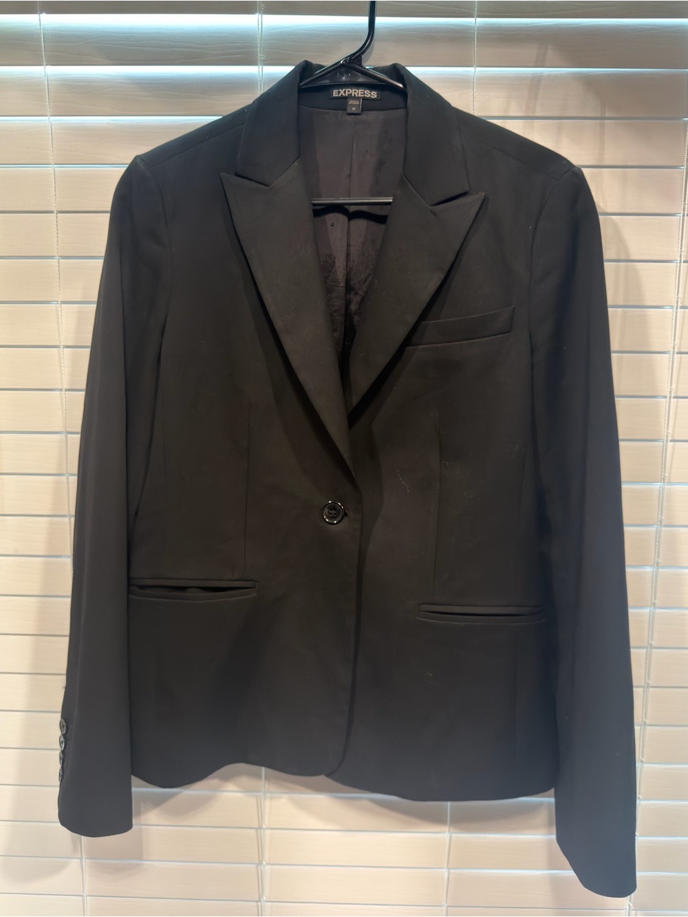 Express Black Single-Button Women's Blazer M